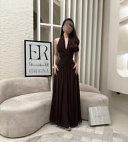 فستان انابيل بني