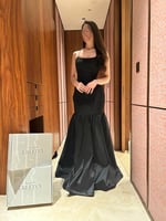 فستان دودي اسود