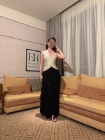 فستان ميجو ترتر اسود