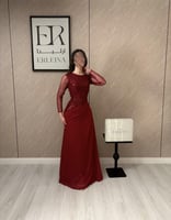 فستان ريما احمر