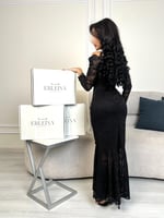 فستان جنين اسود