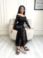 فستان جنين اسود