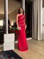 فستان كيت احمر