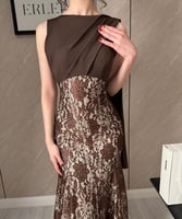 فستان نجم بني