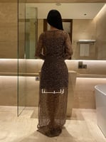 فستان المى ذهبي