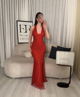 فستان زيفا احمر