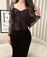 فستان ليون بني