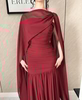 فستان جونا برغندي