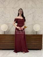 فستان ساندرا برغندي