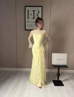 فستان منال اصفر