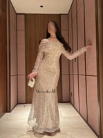 فستان انيلا ذهبي