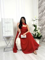 فستان انجي احمر