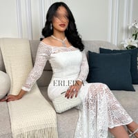 فستان جنين ابيض