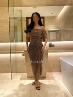 فستان اثير ذهبي