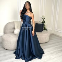 فستان انيق بترولي