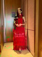 فستان غيداء احمر