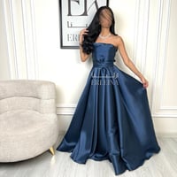 فستان انيق بترولي