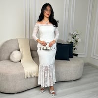 فستان جنين ابيض