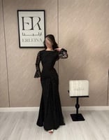 فستان منال اسود