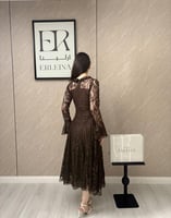 فستان فلاو بني