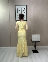 فستان مهره اصفر