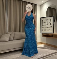 فستان يوليو ازرق