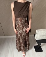 فستان نجم بني