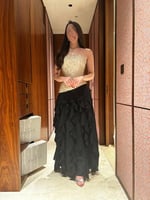 فستان مجوده ترتر اسود