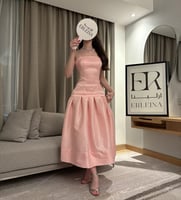 فستان ميمو وردي