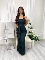 فستان مدى أخضر