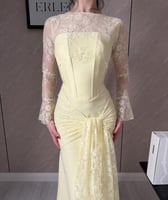 فستان منال اصفر