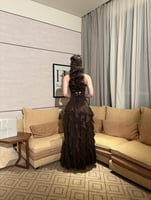 فستان مجوده بني