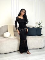 فستان جنين اسود