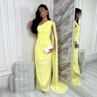 فستان ابتسام اصفر