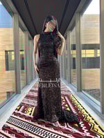 فستان حوريه بني