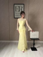 فستان منال اصفر