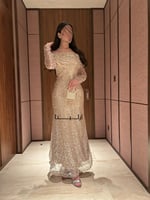 فستان انيلا ذهبي