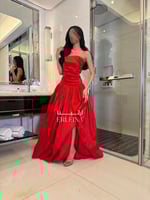 فستان لامو احمر