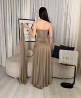 فستان لومي رملي