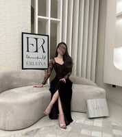 فستان ليون بني