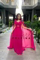 فستان فوشي ناعم