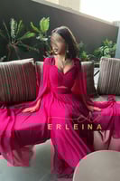 فستان فوشي ناعم