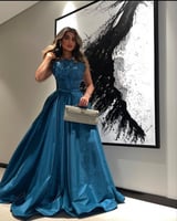 فستان بترولي سهرة