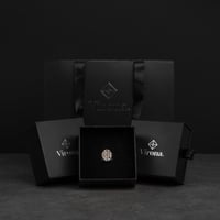 خاتم رجالي فضة استرليني مزين بأحجار زركون أزرق