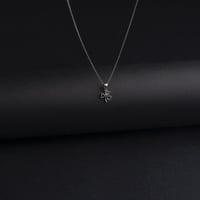 سلسال فضة عيار 925 بتصميم الزهرة الثلاثية