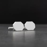 كبك رجالي فضة مع حجر