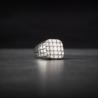 خاتم رجالي فضة استرليني مع تصميم انيق جذاب