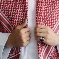 خاتم رجالي فضة استرليني مع تصميم سعودي فخم