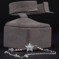 اسوارة فضة نسائي مع تصميم النجمة الفاخرة