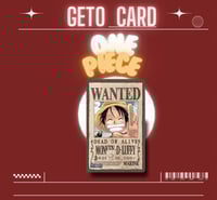 CARD LUFFY WANTED - بطاقة لوفي وانتد